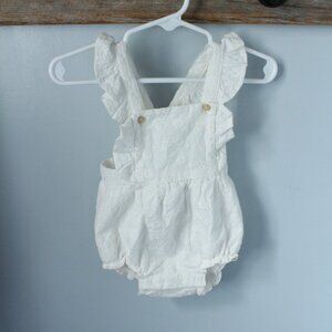 H&M Size 3M  Pointelle Romper Off White